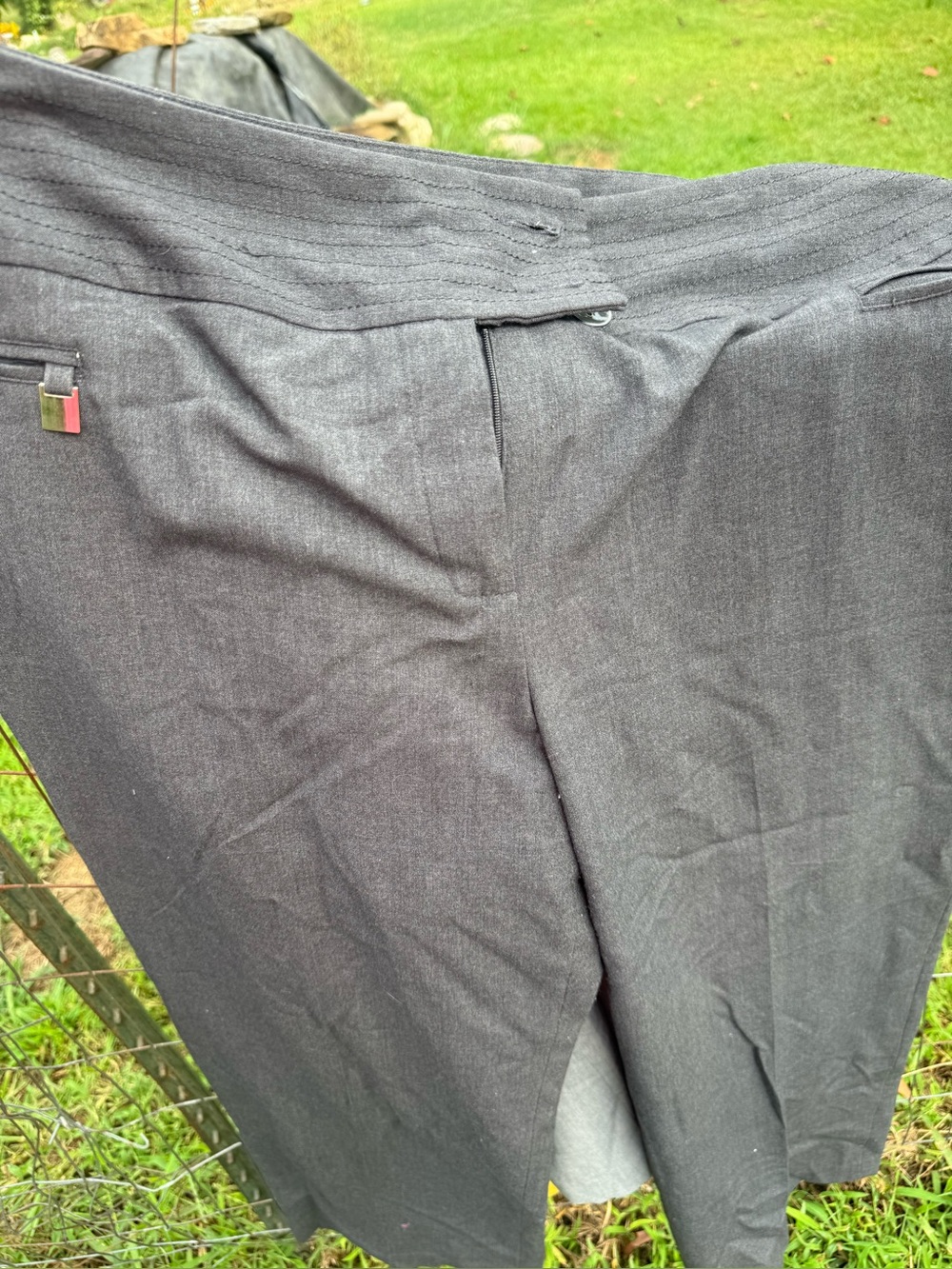 Men's Charcoal Gray Dress Pants - Tailored Business Fit